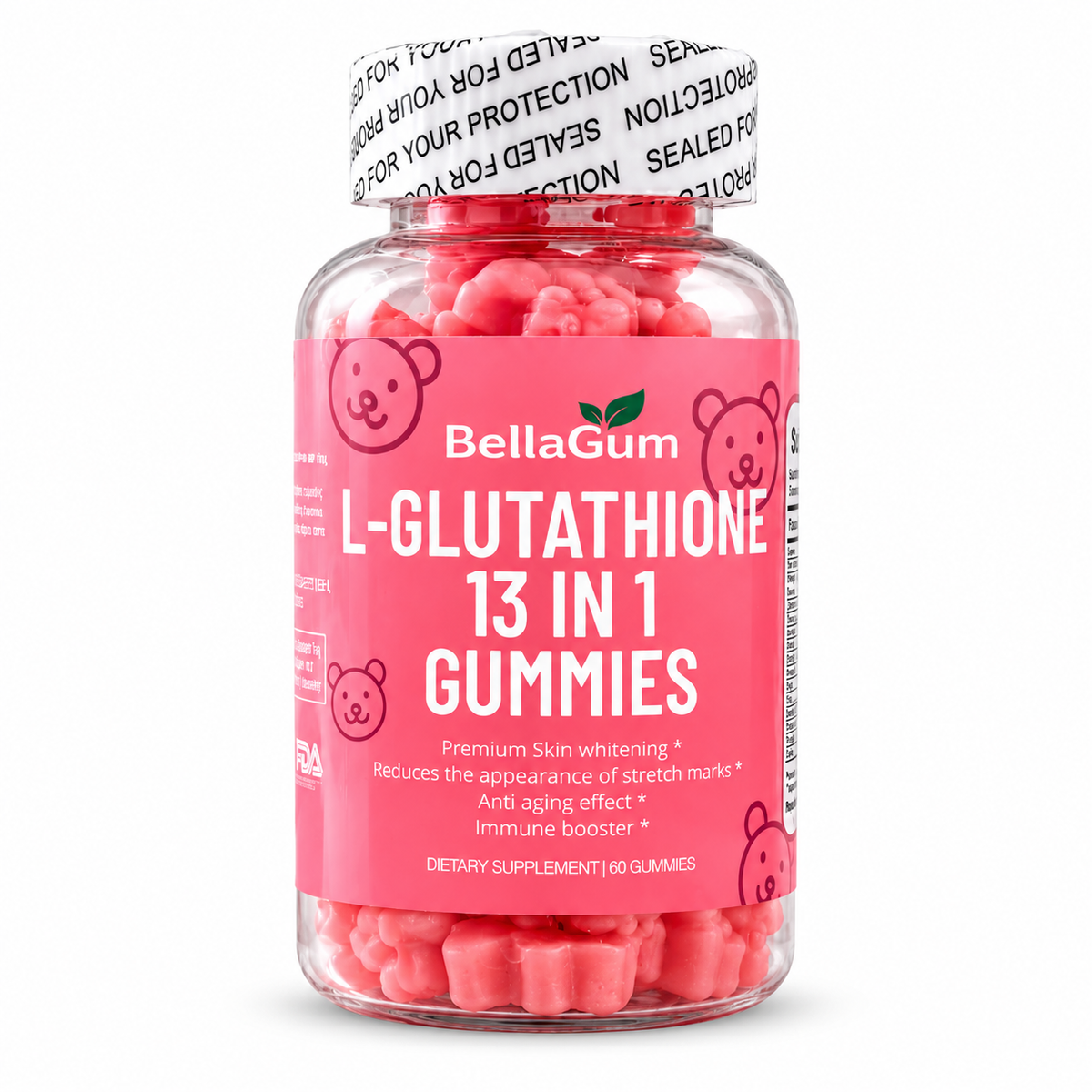 BellaGum L-Glutathione Gummies – جلوتاثيون